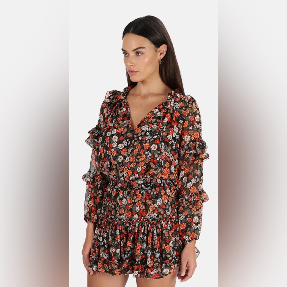 Misa Los Angeles Rizou Dress - Safari Floral - size M